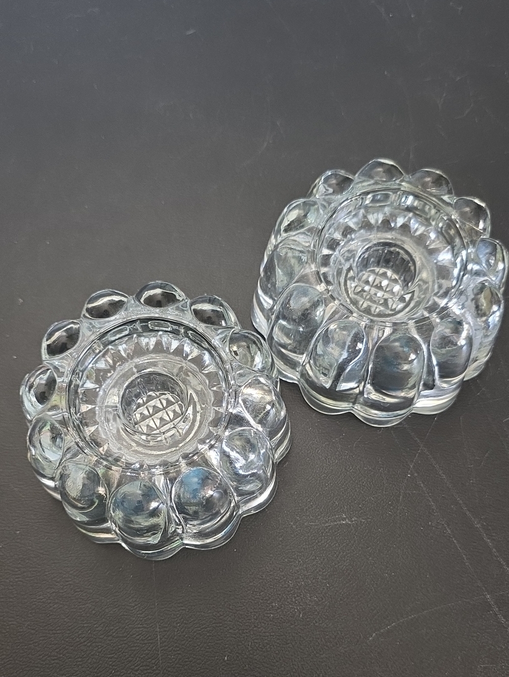 1970's Princess House Crystal Candle Stick Holders